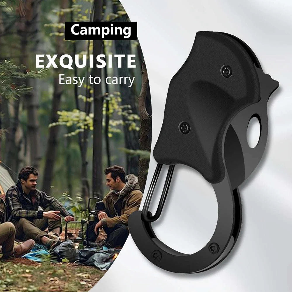 Mini Folding Keychain Knife Iron Multi-Tool for EDC & Camping-1pcs / United States