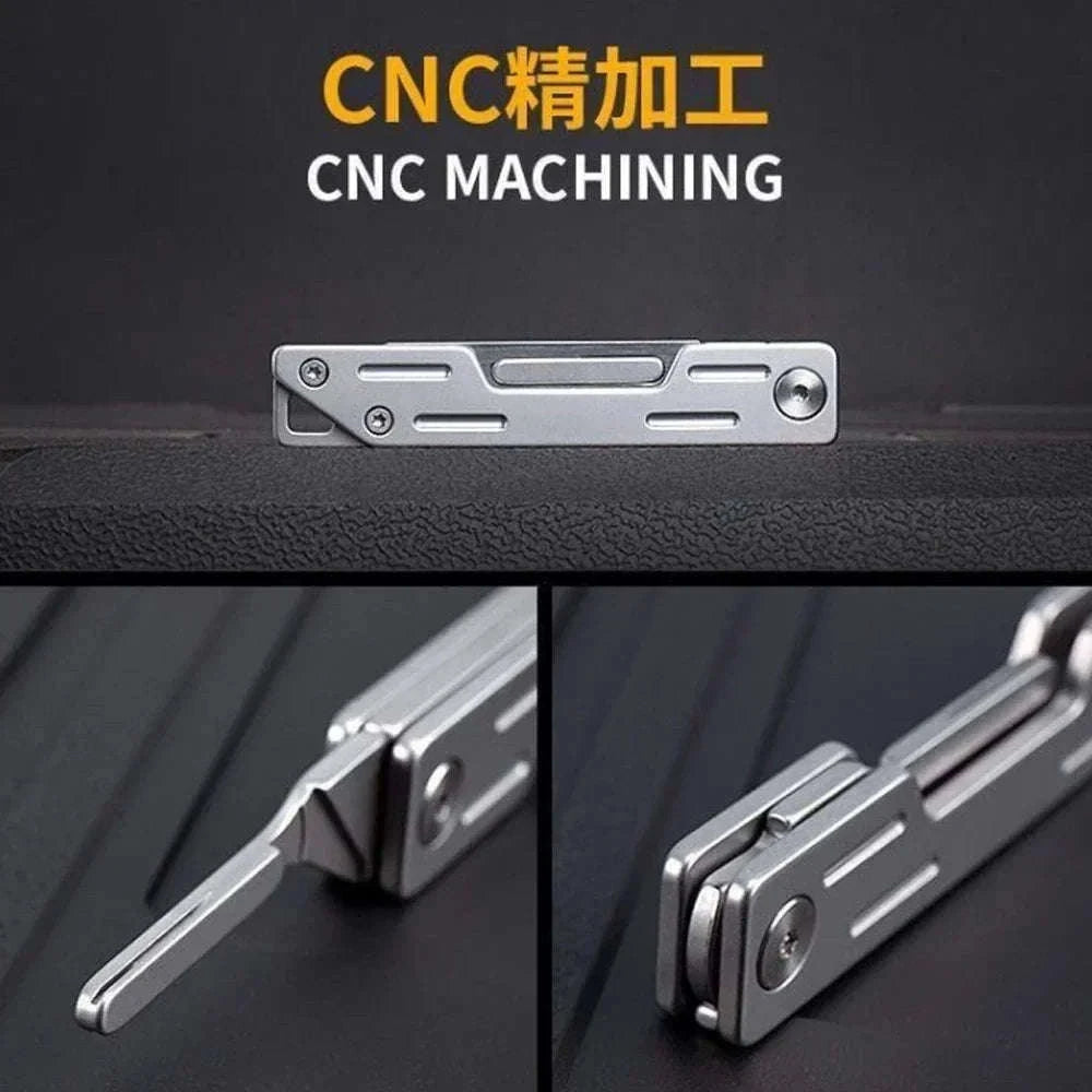 Mini Folding Scalpel EDC Knife with Replaceable Blades-Dark Grey