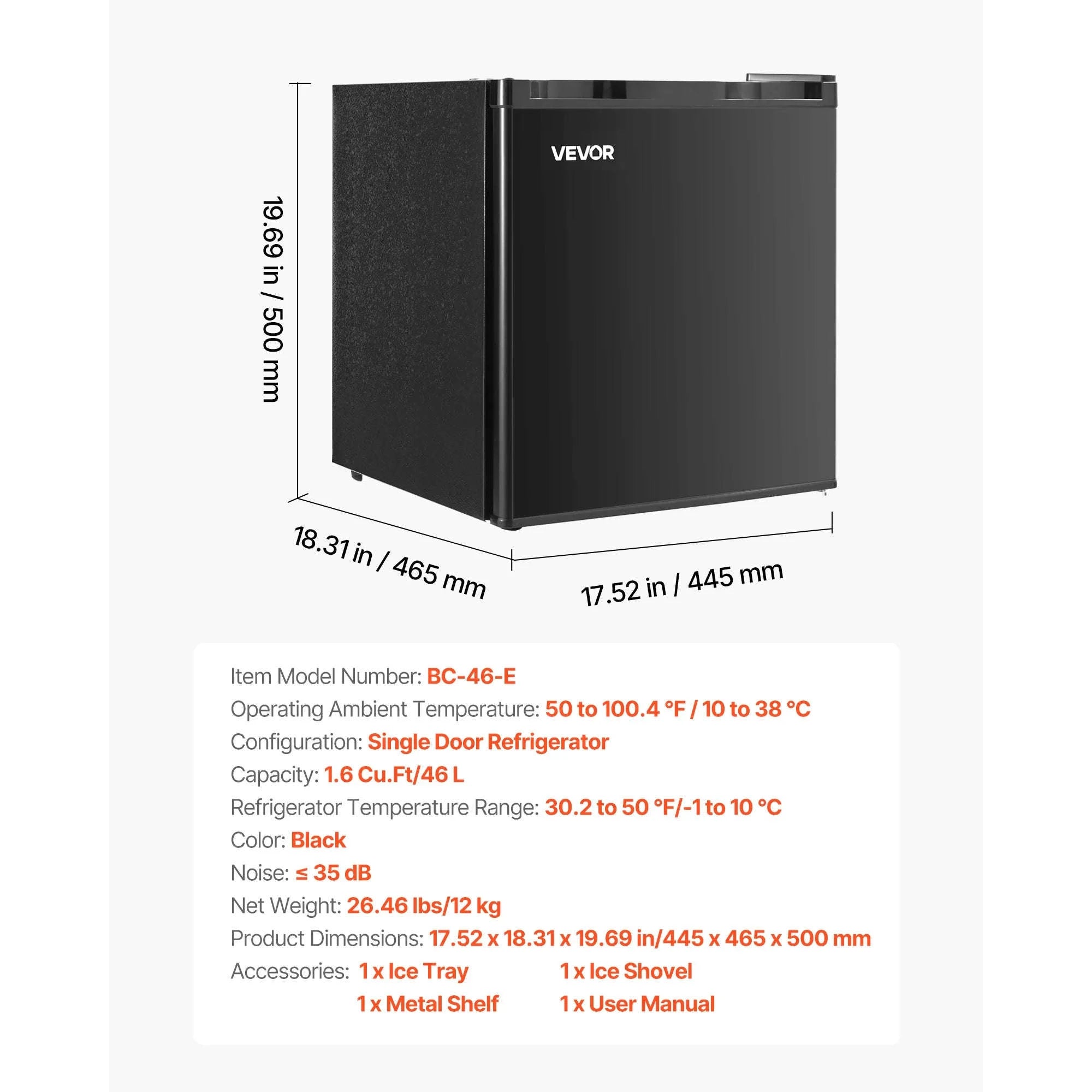 Mini Fridge with Freezer 3.2 Cu.Ft Two Door Compact Refrigerator-90L Type B Red / United States