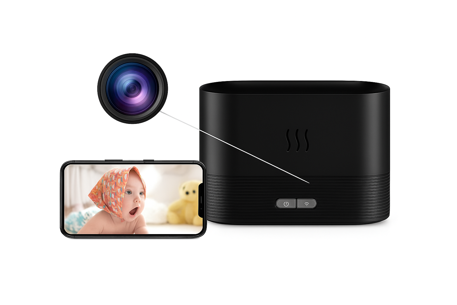 Mini Full HD 1080P WiFi kamera mozgásérzékeléssel és éjjellátással