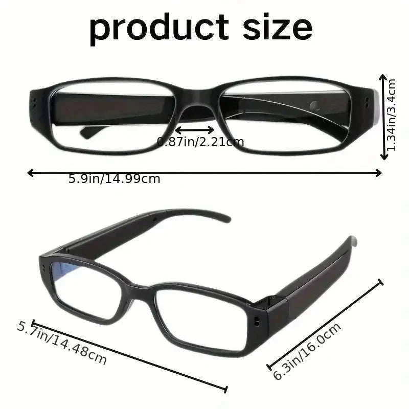 Mini Glasses Camera 1080P Wearable Hands-Free Recording-Glasses A
