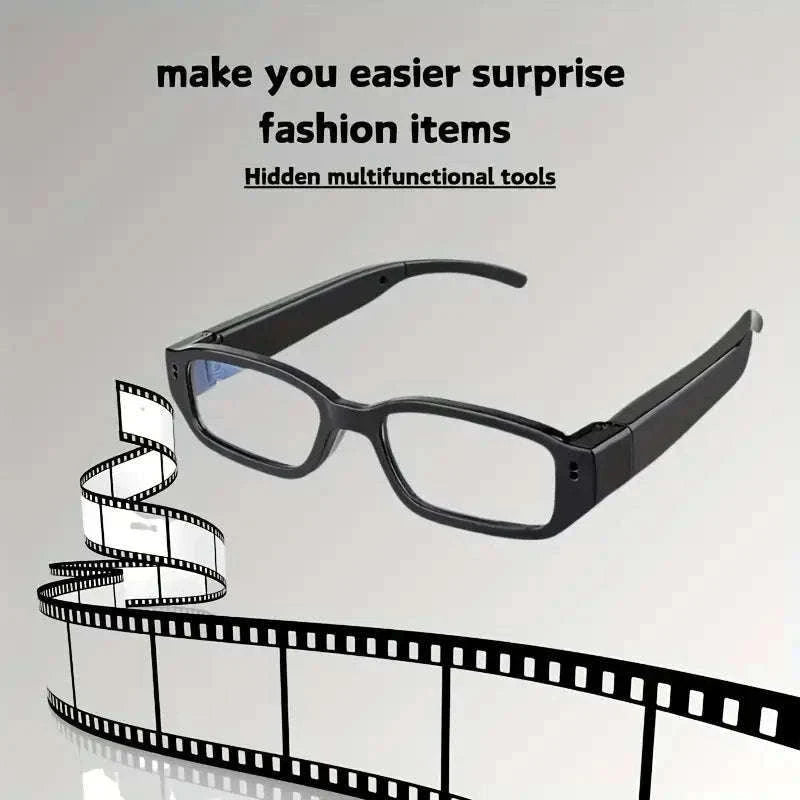 Mini Glasses Camera 1080P Wearable Hands-Free Recording-Glasses A