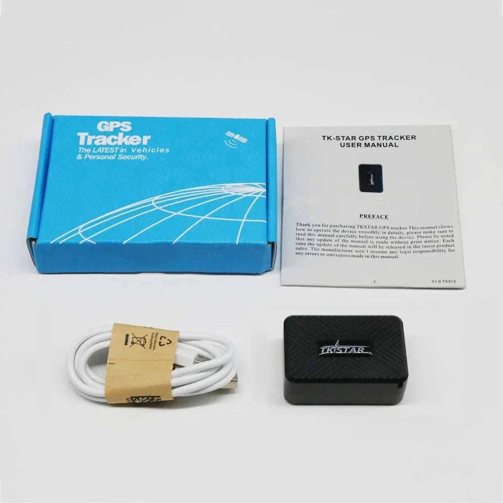 Mini GPS Car Tracker with Real-Time Tracking & Alerts TK913-With Box And Charger