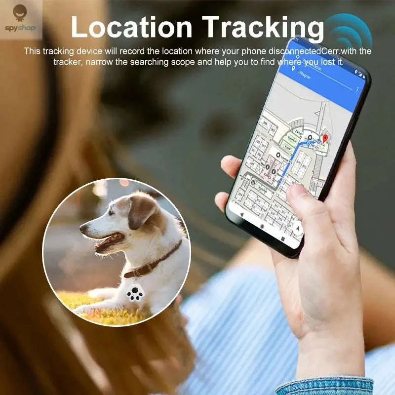 Mini GPS Tracker – Smart Bluetooth Finder for Keys, Pets & Everyday Items-Black