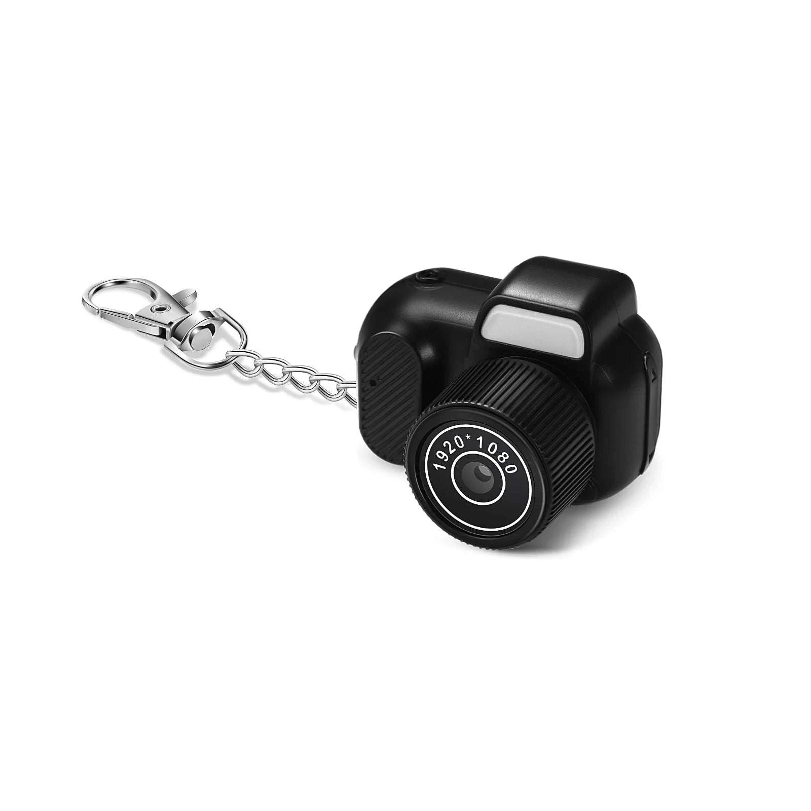Mini Keychain Camera 1080P Retro Digital Camera with 8GB Card-black / Add 8G SD Card / United States