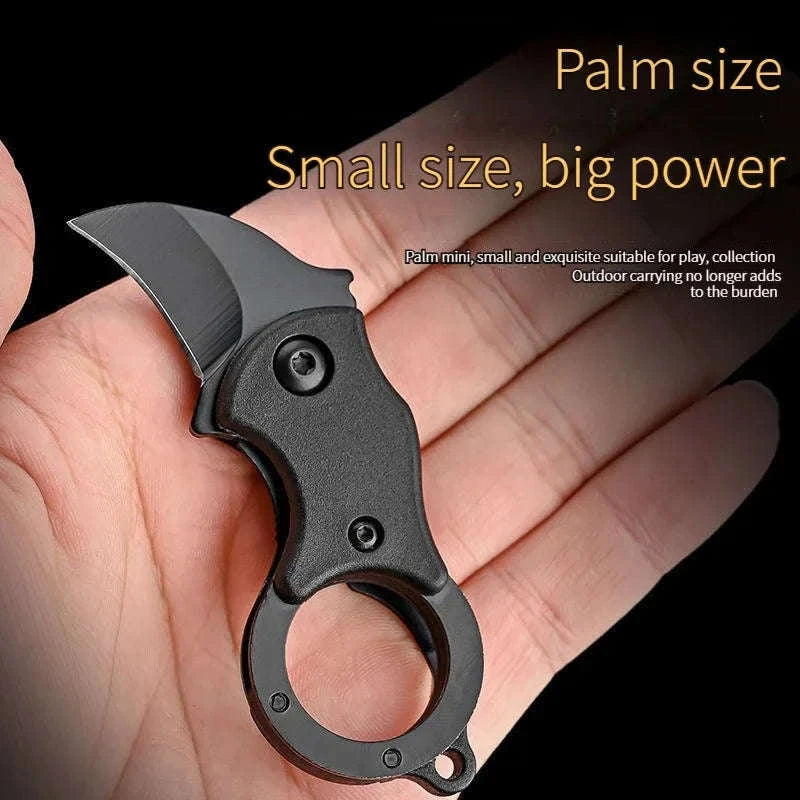 Mini Keychain Pocket Knife – Portable Stainless Steel EDC Tool-1pcs-black