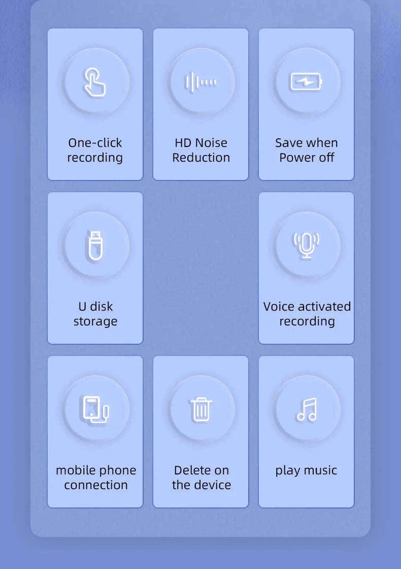 Mini Keychain Voice Activated Recorder with Noise Reduction-Voice recorder / 8 GB