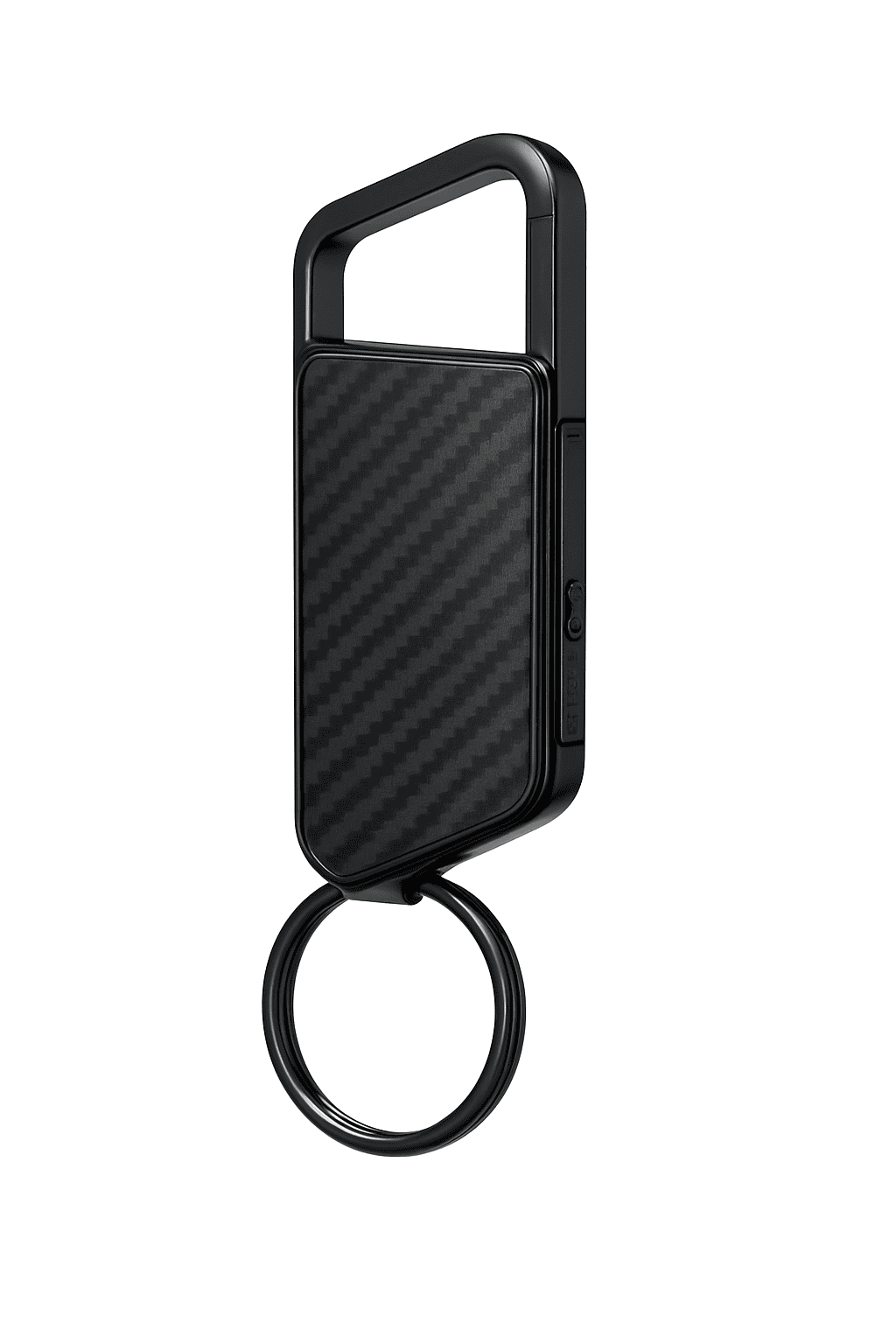 Mini Keychain Voice Recorder with Sound Activation & MP3 Playback-black / < 1GB