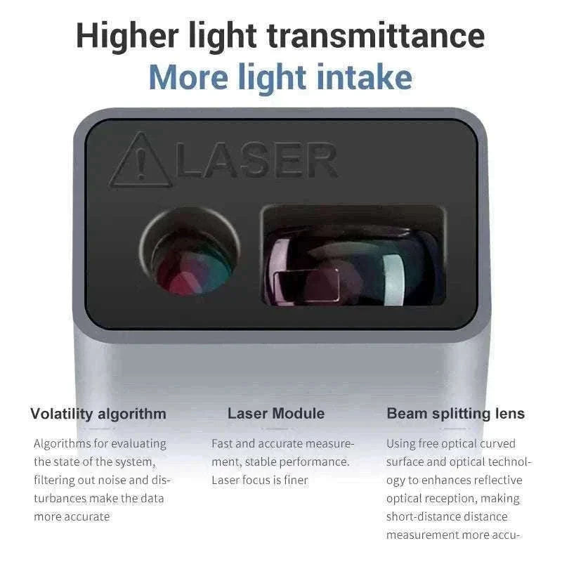 Mini Laser Rangefinder 30m High Precision USB Rechargeable Meter-30m