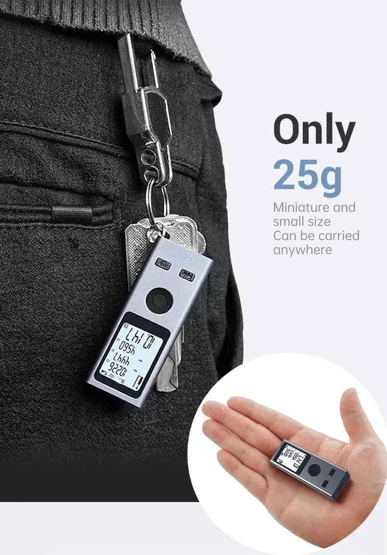 Mini Laser Rangefinder 30m High Precision USB Rechargeable Meter-30m