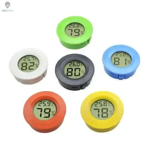 Mini LCD Digital Thermometer & Hygrometer for Accurate Monitoring-Black 1pc