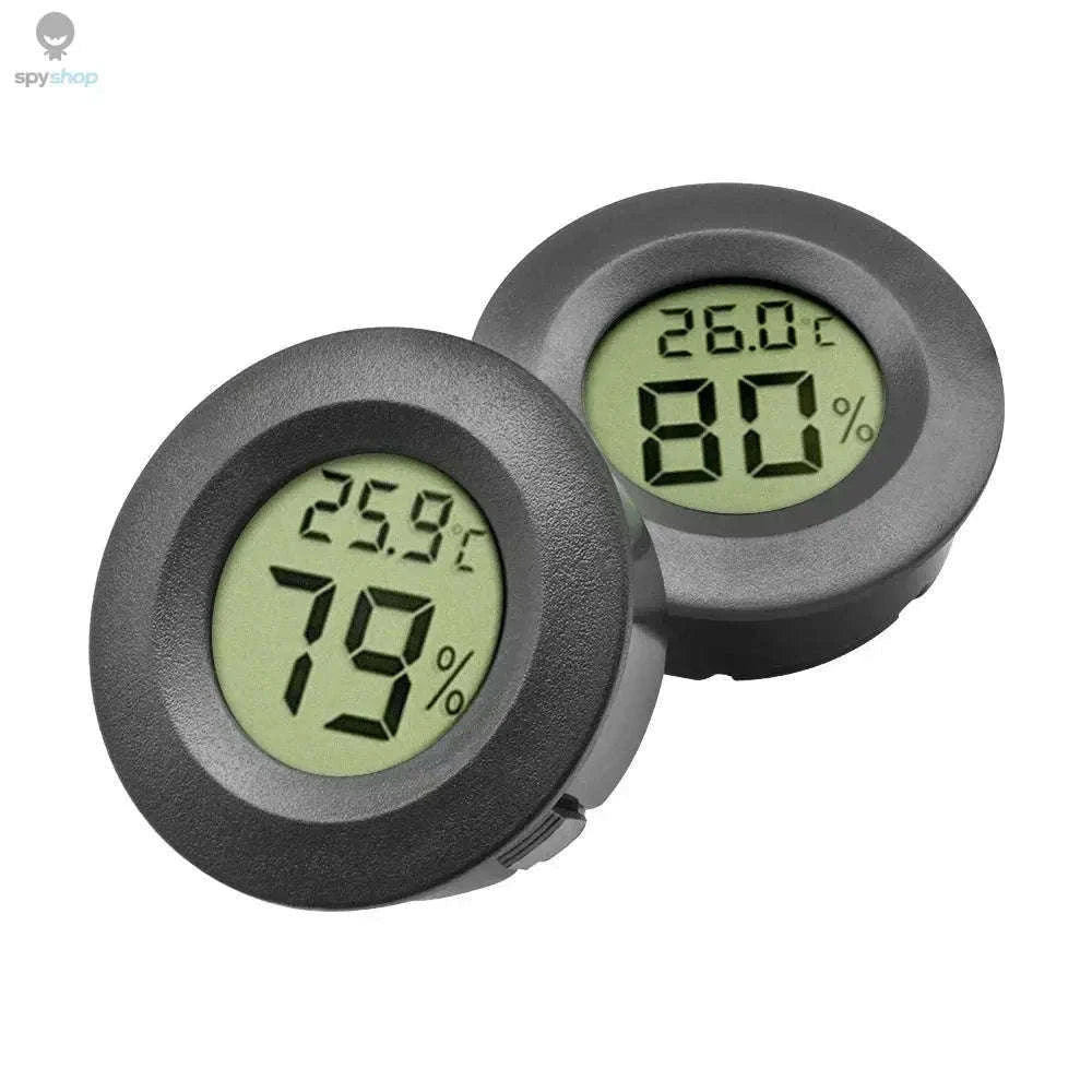 Mini LCD Digital Thermometer & Hygrometer for Accurate Monitoring-Black 1pc