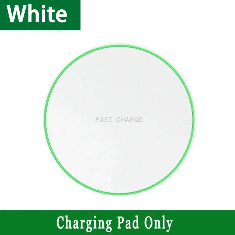Mini LED Wireless Charger Pad for Fast, Convenient Charging-Black No Cable