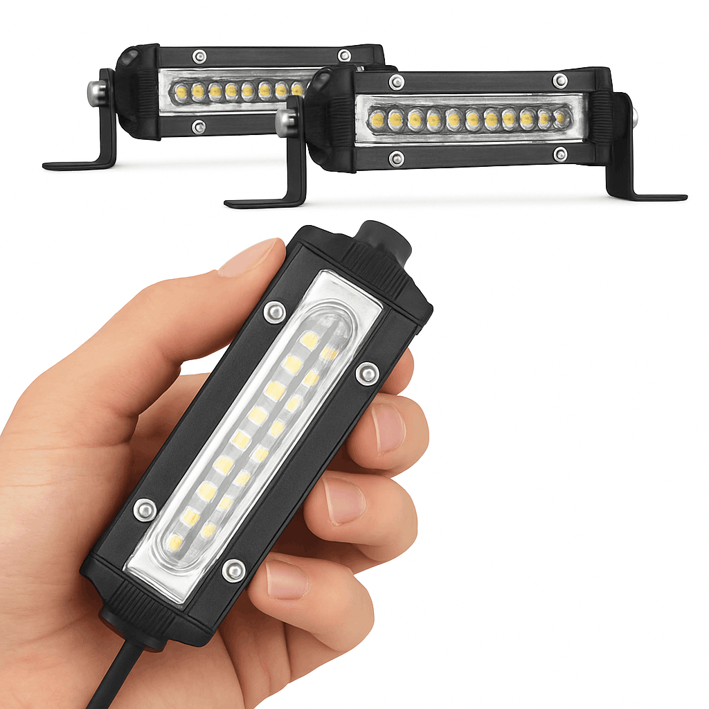 Mini LED Work Bar 9 LED Slim 4.5 Inch 27W Offroad Driving Light-27w 10pcs
