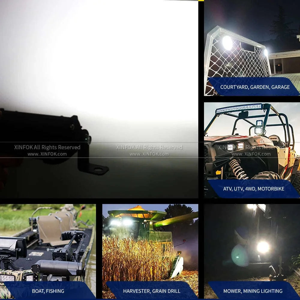 Mini LED Work Bar 9 LED Slim 4.5 Inch 27W Offroad Driving Light-27w 10pcs