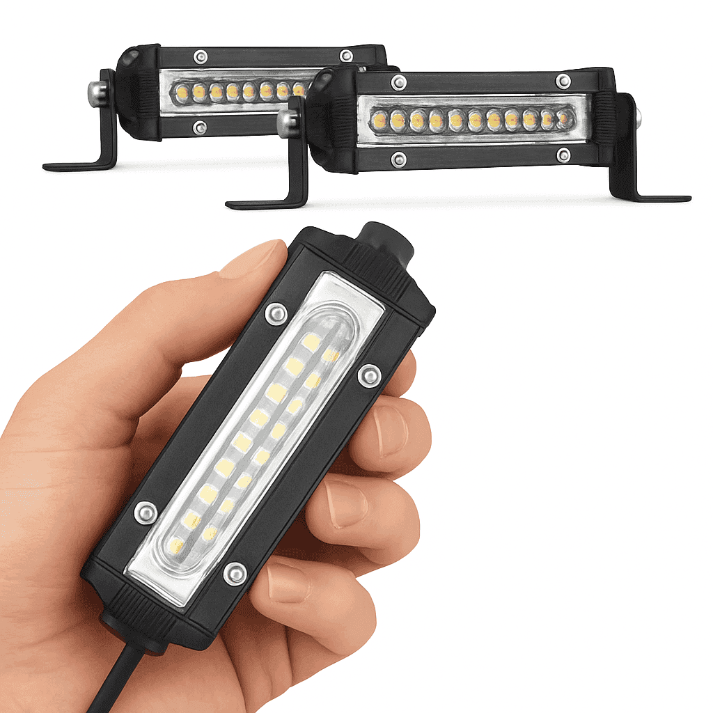 Mini LED Work Bar 9 LED Slim 4.5 Inch 27W Offroad Driving Light-27w 10pcs