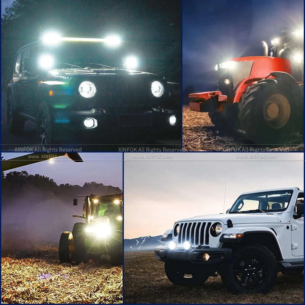 Mini LED Work Bar 9 LED Slim 4.5 Inch 27W Offroad Driving Light-27w 10pcs