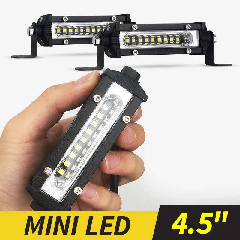 Mini LED Work Bar 9 LED Slim 4.5 Inch 27W Offroad Driving Light-27w 10pcs