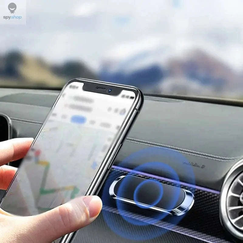 Mini Magnetic Car Phone Holder for a Cleaner, Safer Dash-Black