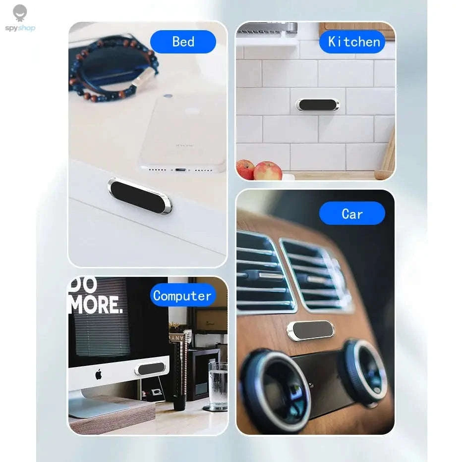 Mini Magnetic Car Phone Holder for a Cleaner, Safer Dash-Black