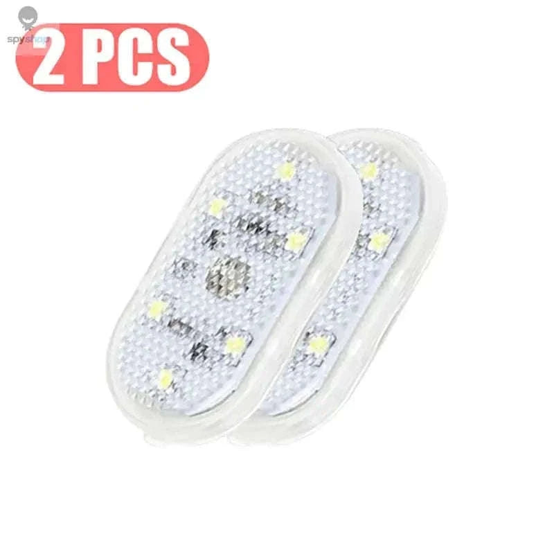 Mini Magnetic Car Touch Light – Touch-Activated LED Interior Light-White 1pc