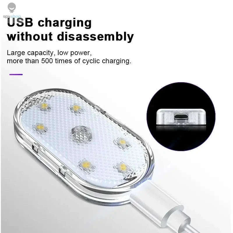 Mini Magnetic Car Touch Light – Touch-Activated LED Interior Light-White 1pc