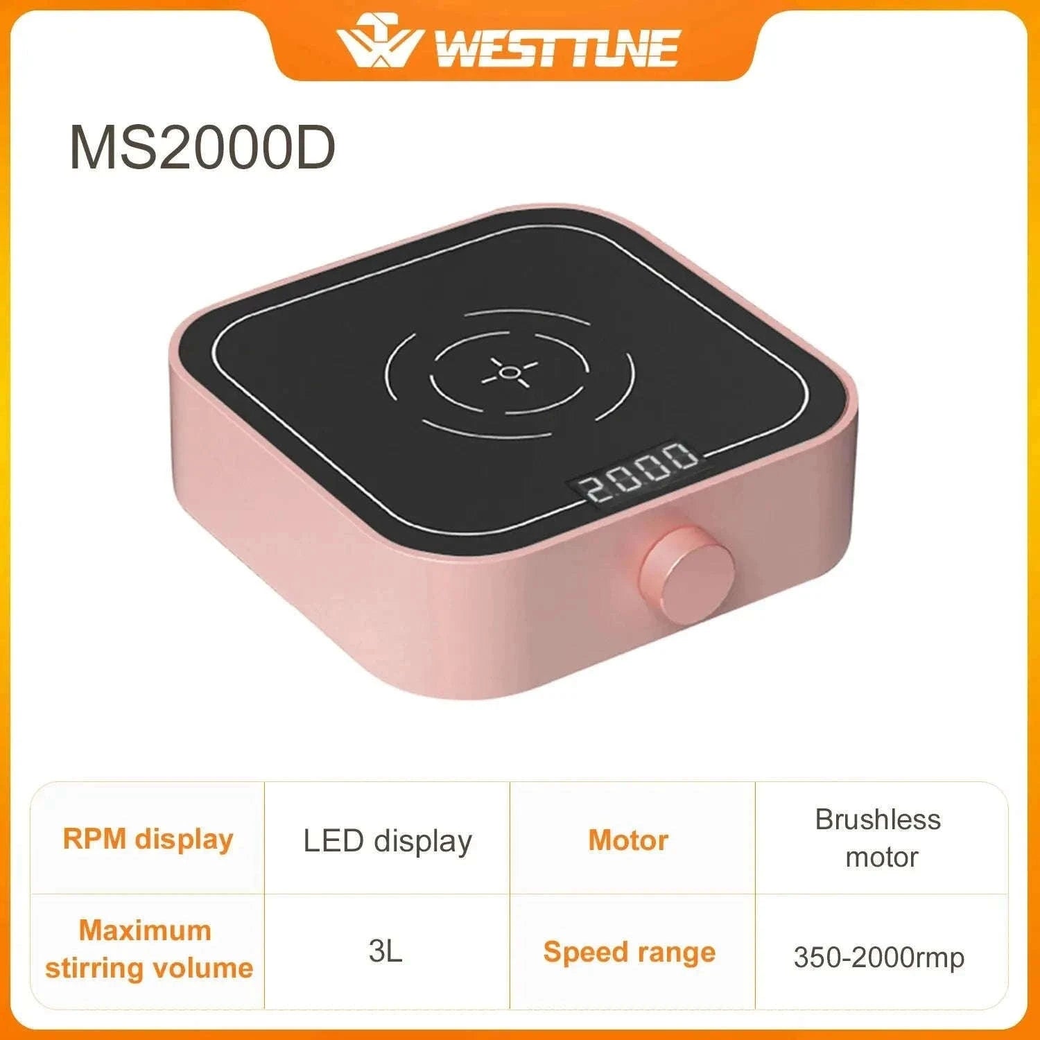 Mini Magnetic Stirrer 2000rpm/3000rpm with Stir Bar-MS2000D Green / EU Plug