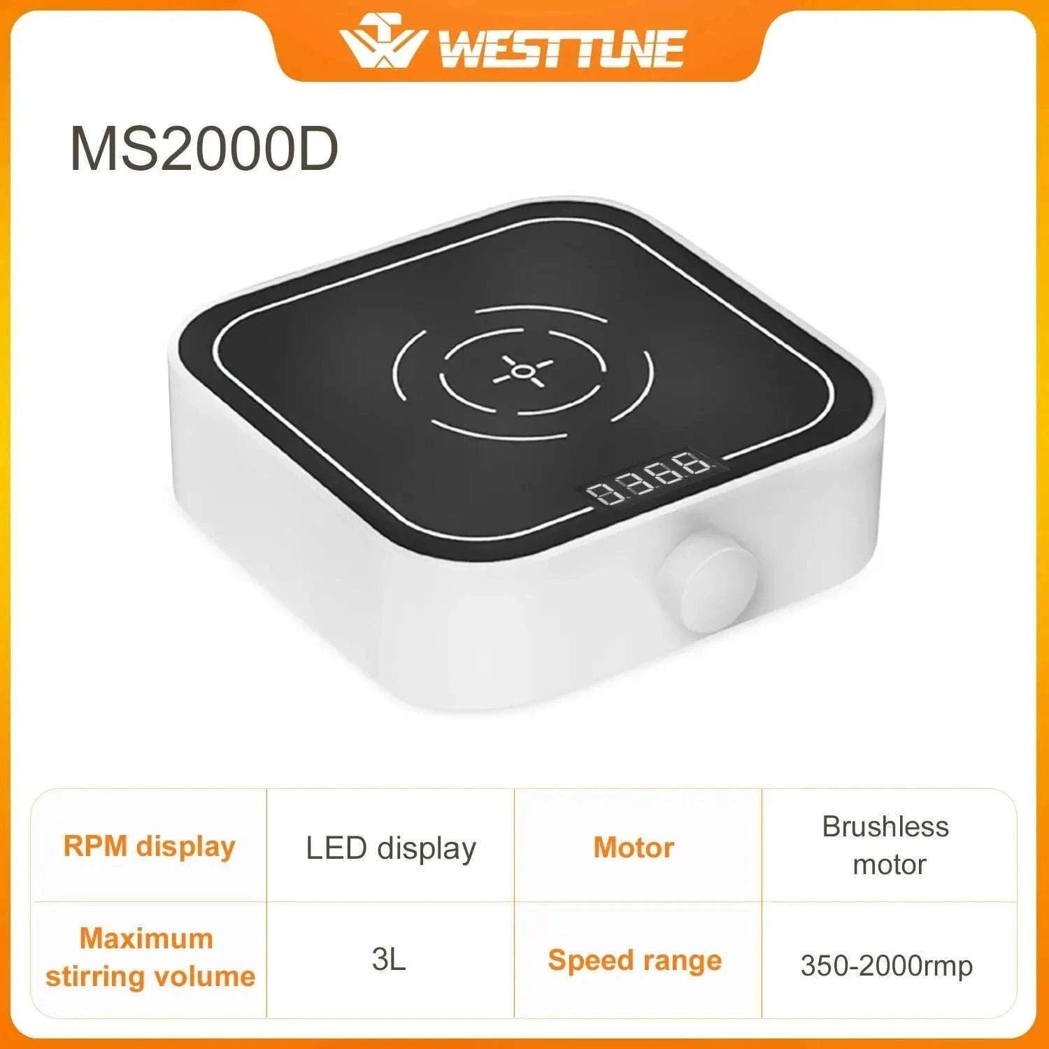 Mini Magnetic Stirrer 2000rpm/3000rpm with Stir Bar-MS2000D Green / EU Plug