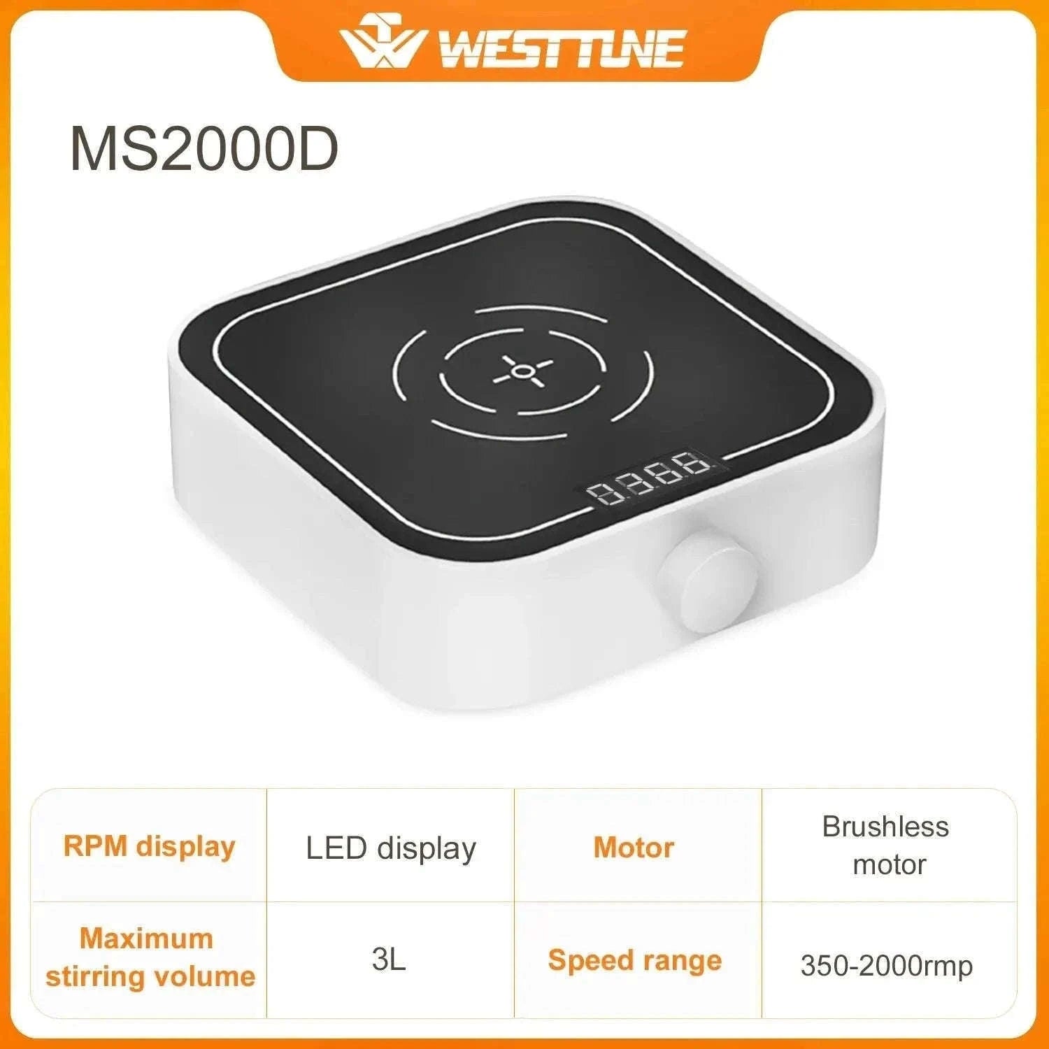 Mini Magnetic Stirrer 2000rpm/3000rpm with Stir Bar-MS2000D Green / EU Plug