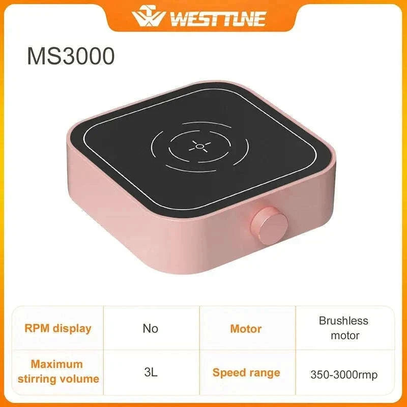 Mini Magnetic Stirrer 2000rpm/3000rpm with Stir Bar-MS2000D Green / EU Plug