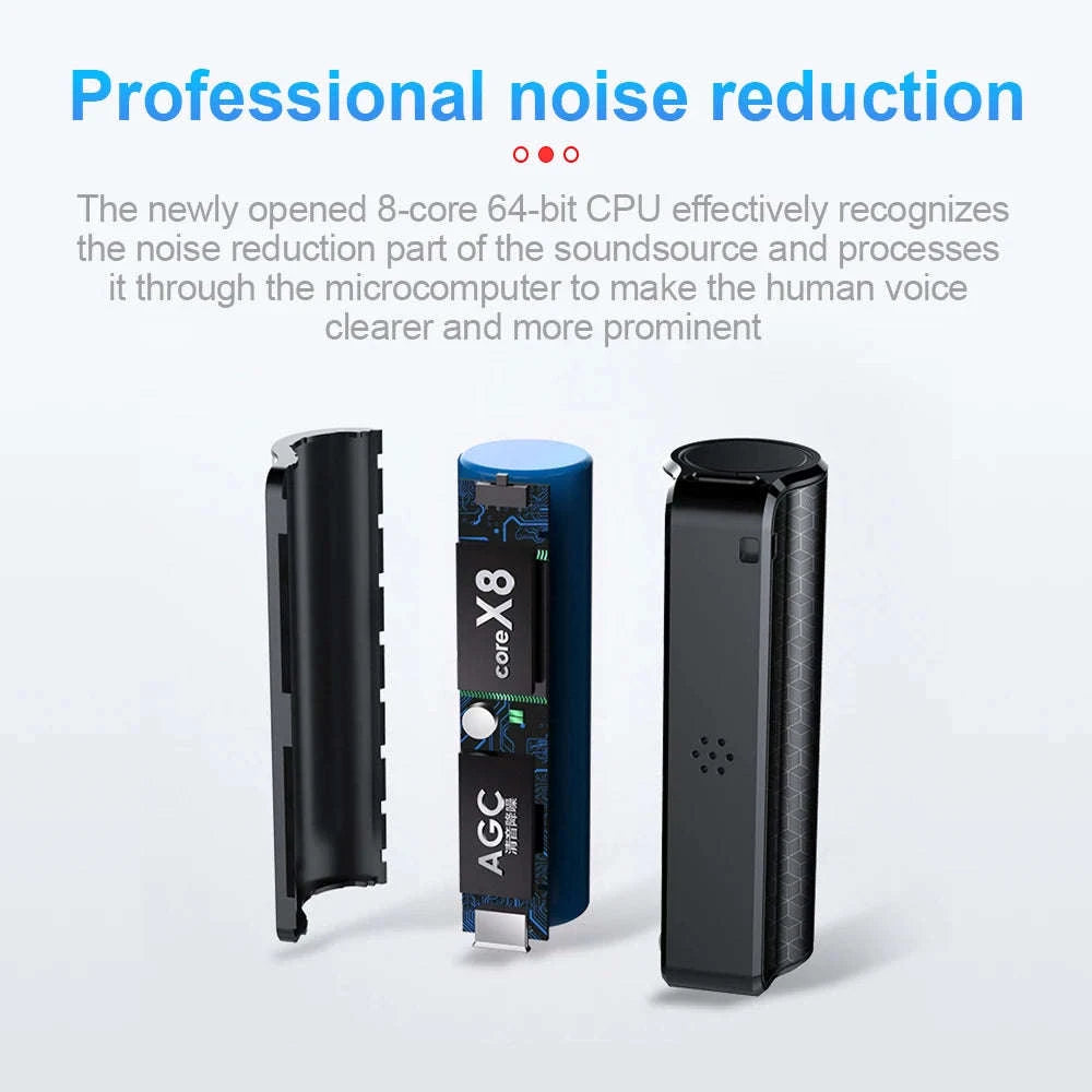 Mini Magnetic Voice Recorder Pen with 40-Day Recording & HD Audio-black / 16 GB