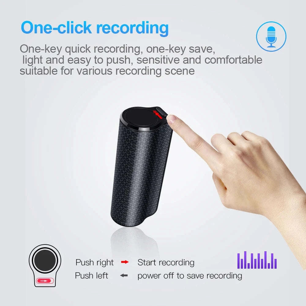 Mini Magnetic Voice Recorder Pen with 40-Day Recording & HD Audio-black / 16 GB
