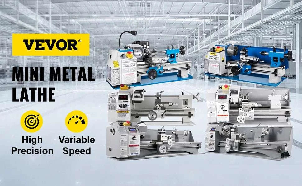 Mini Metal Lathe Machine Variable Speed 550W–1100W Multi-Size-180 x 350 mm 550W / United States