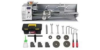 Mini Metal Lathe Machine Variable Speed 550W–1100W Multi-Size-180 x 350 mm 550W / United States