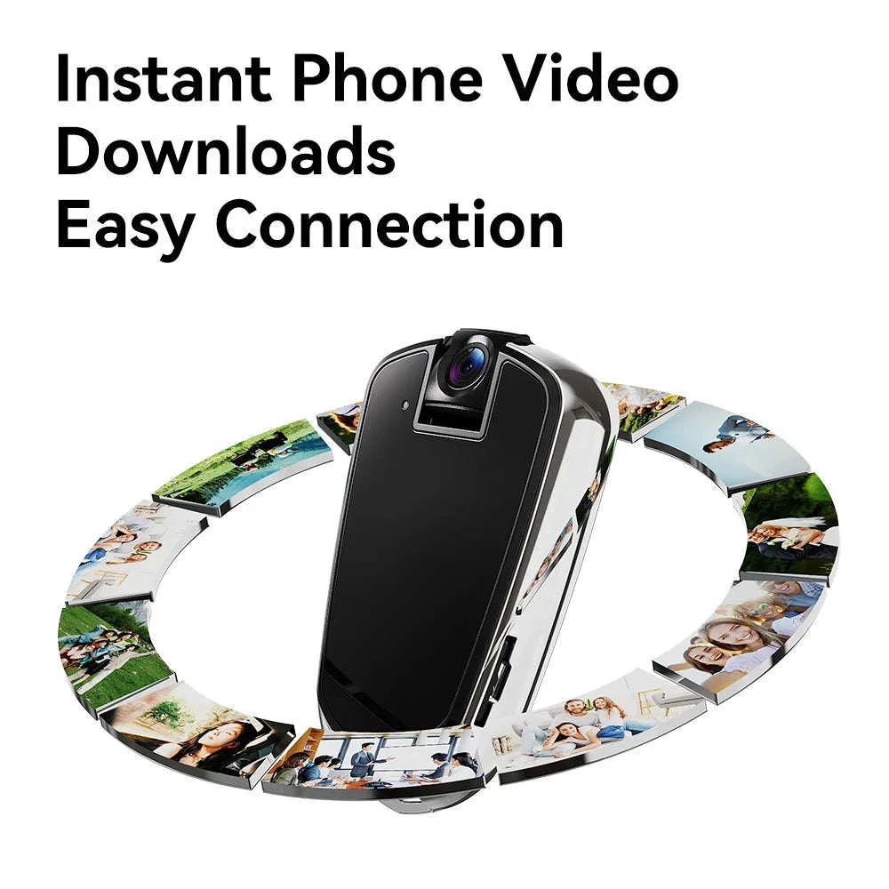 Mini Micro Security Camera 1080P HD – Ultra‑Compact Home & Car Monitor-black / with 256GB