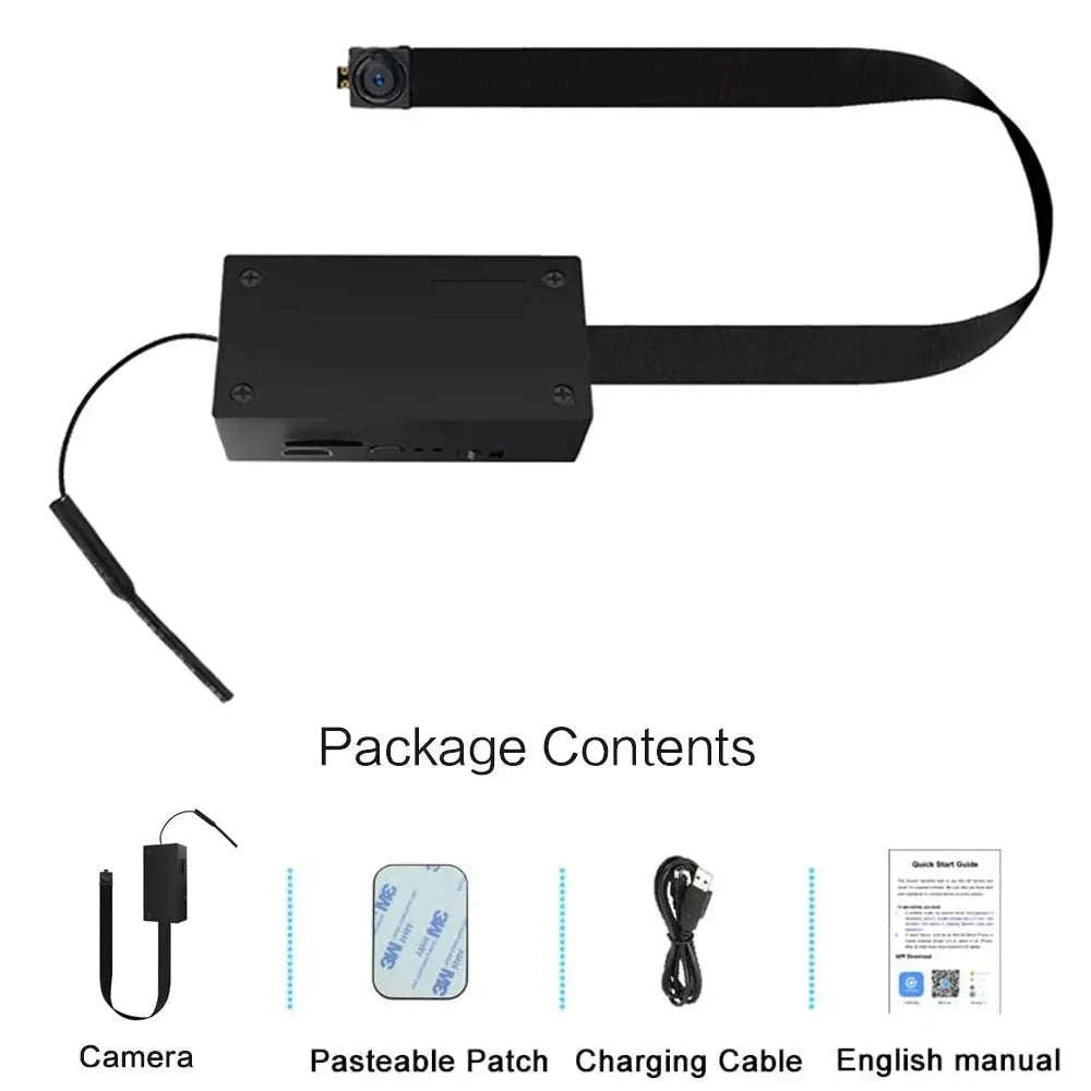 Mini Nanny Camera Module – WiFi IP Surveillance with HD Recording-Wide angle / Cam add 64GB