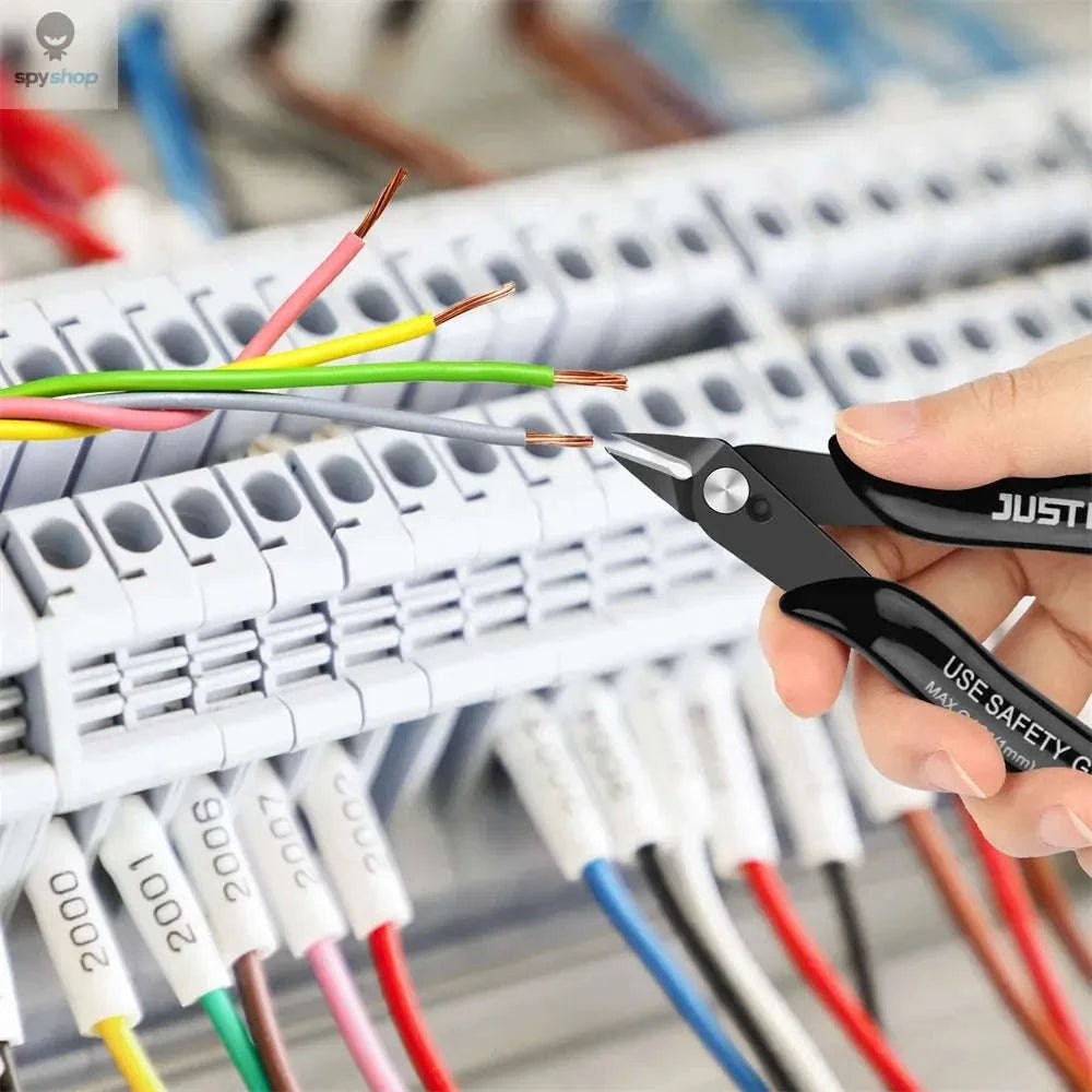 Mini Nose Cutting Pliers Set – Precision Wire and Cable Trimming Tools-Coffee