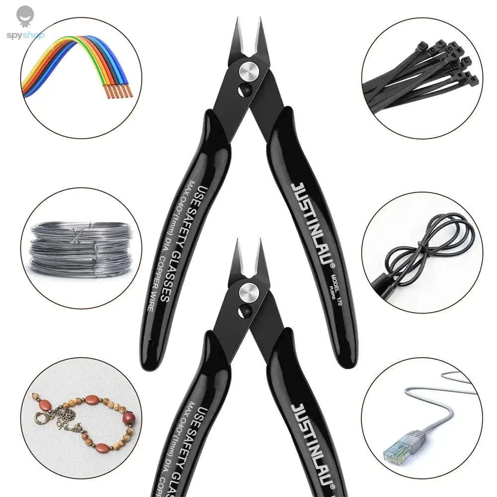 Mini Nose Cutting Pliers Set – Precision Wire and Cable Trimming Tools-Coffee