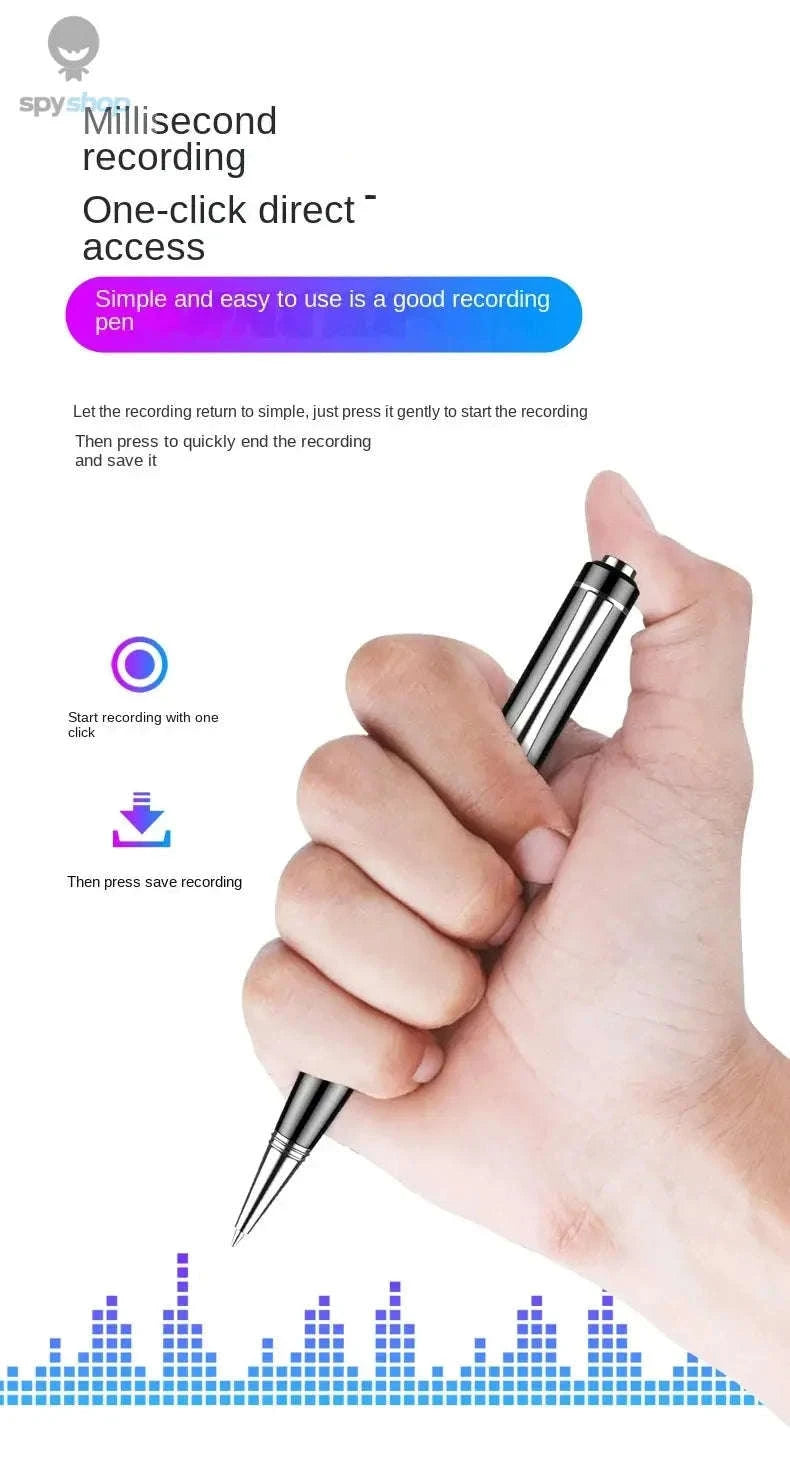 Mini Pen Voice Recorder – Discreet Audio Capture with Large Storage-black / 128GB