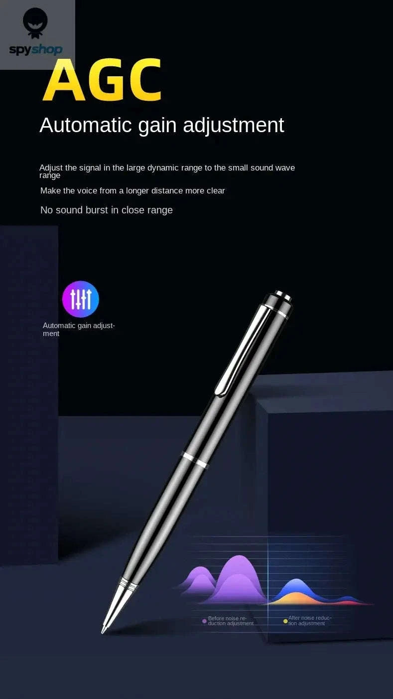 Mini Pen Voice Recorder – Discreet Audio Capture with Large Storage-black / 128GB