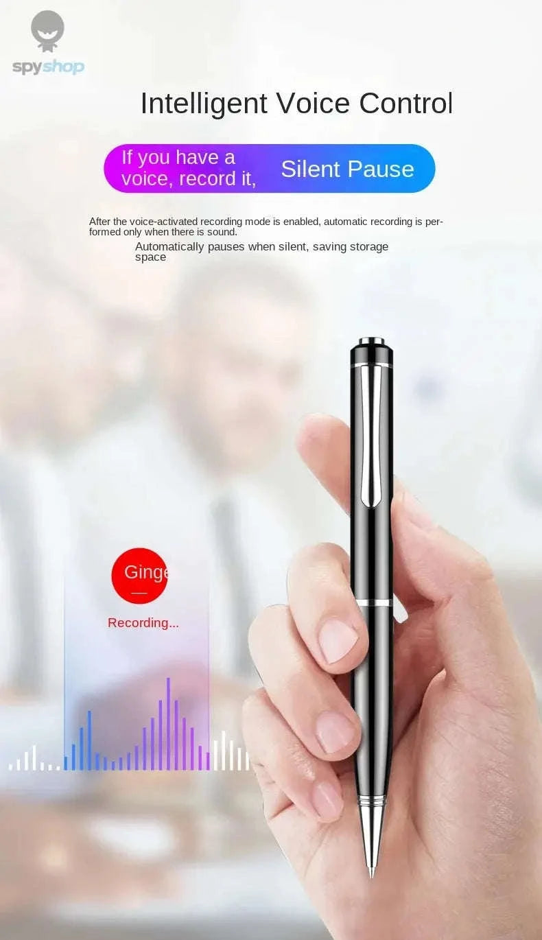 Mini Pen Voice Recorder – Discreet Audio Capture with Large Storage-black / 128GB
