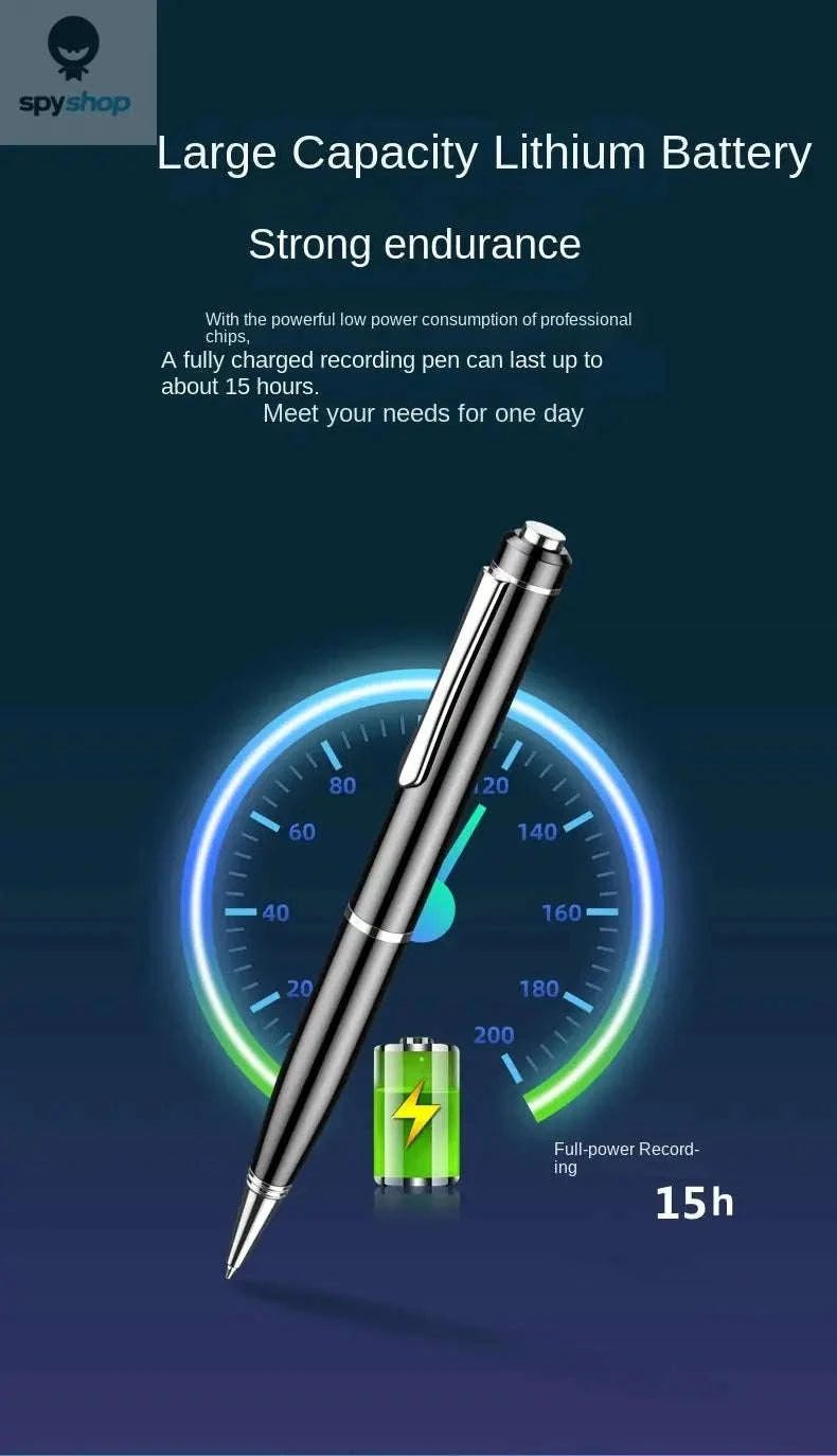 Mini Pen Voice Recorder – Discreet Audio Capture with Large Storage-black / 128GB