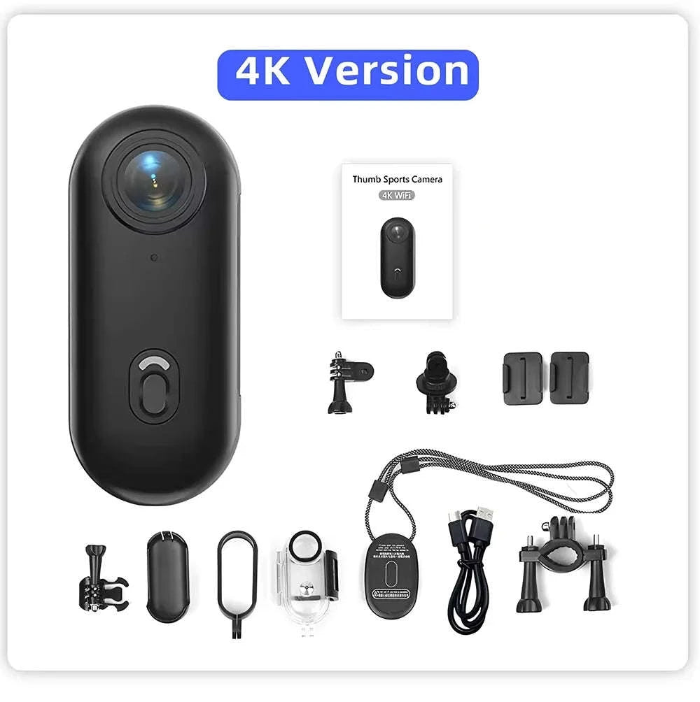 Mini Pocket Magnetic POV Vlog Camera-4K-White / 64GB