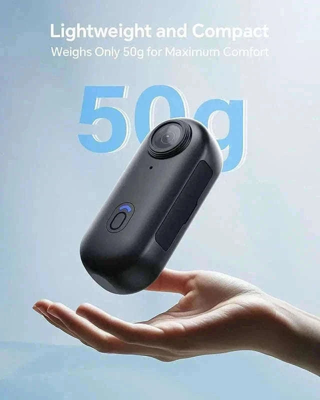 Mini Pocket Magnetic POV Vlog Camera-4K-White / 64GB