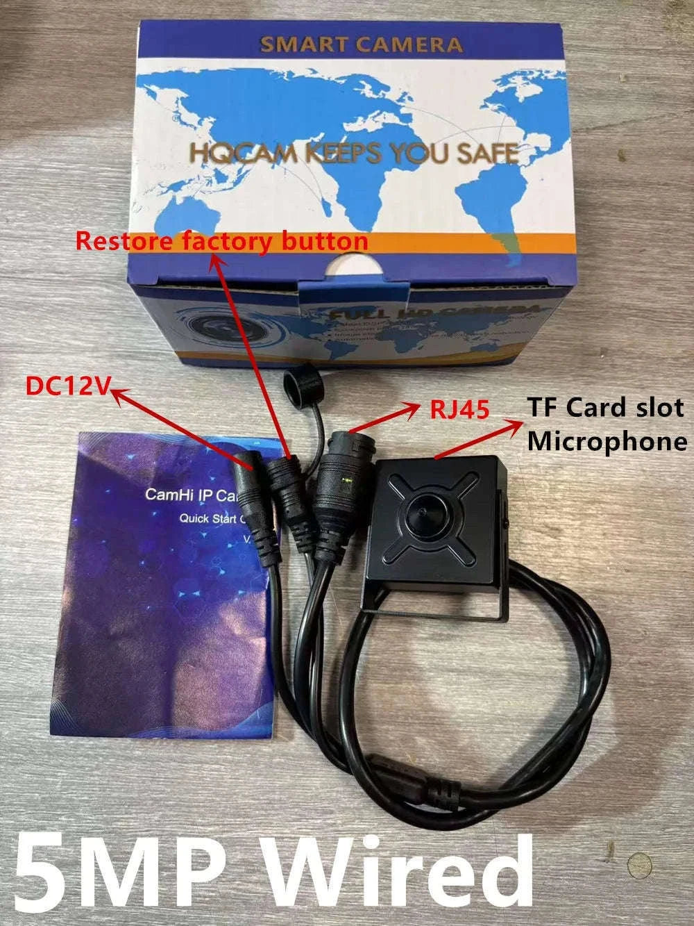 Mini POE IP Security Camera with Motion Detection and Audio-2MP POE
