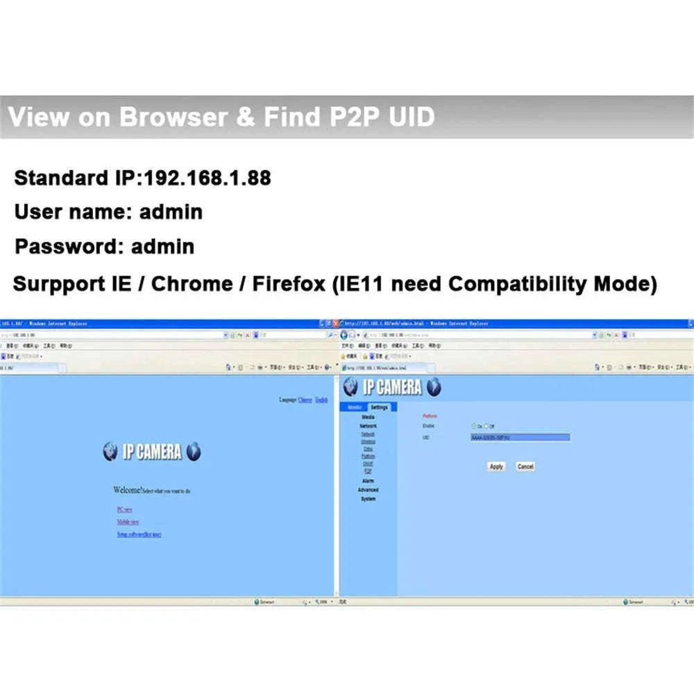 Mini POE IP Security Camera with Motion Detection and Audio-2MP POE