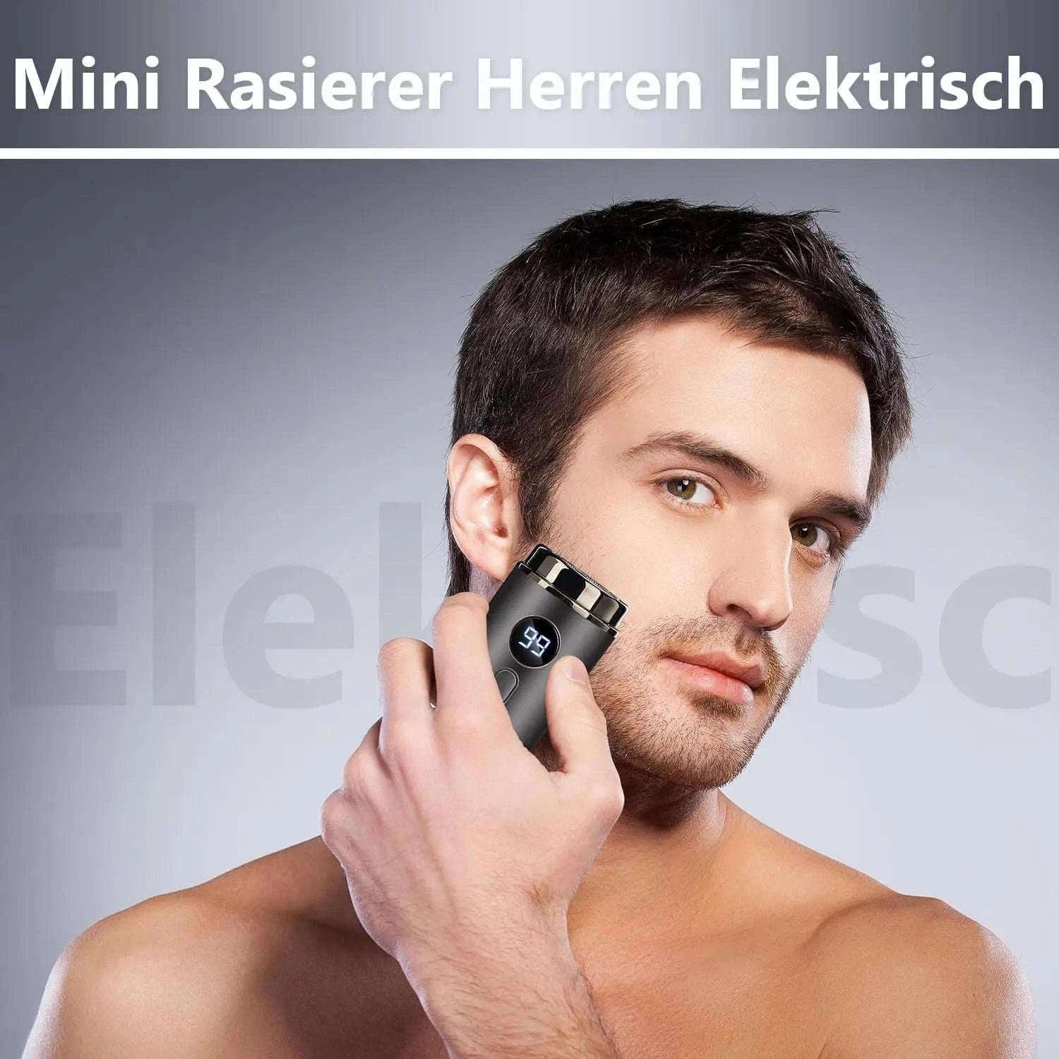 Mini Portable Electric Shaver with LED Display & Wet Dry Use-black / United States