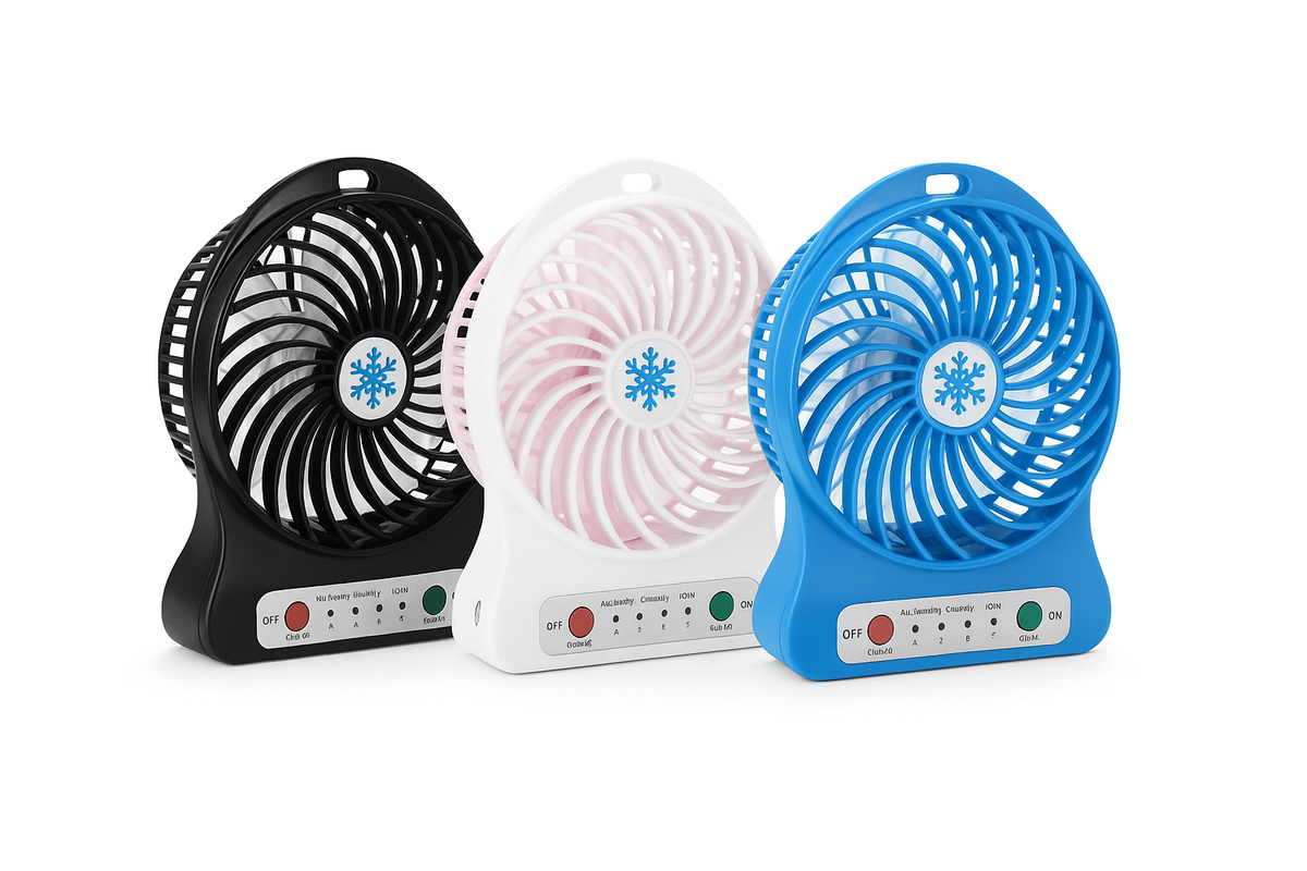 Ventilador Portátil Pequeno USB Recarregável Ventilador Portátil Recarregável Luz LED Ventilador Cooler Pequena Mesa USB 18650 Bateria Ventiladores de Arrefecimento