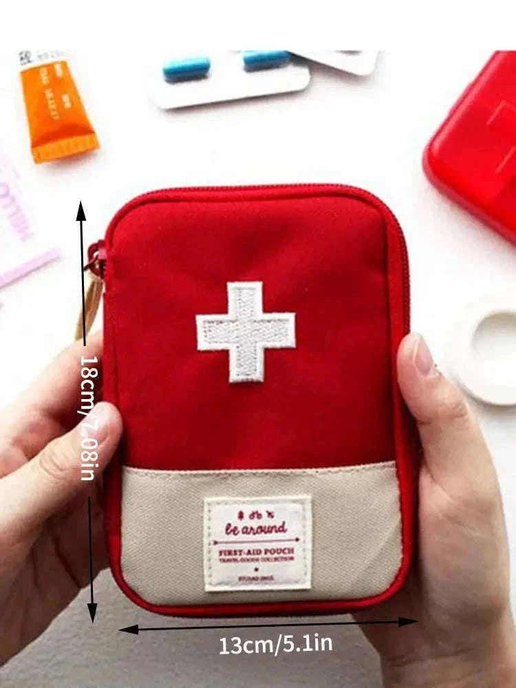 Mini Portable Safety Supplies Kit for Travel and Outdoor Use-Blue
