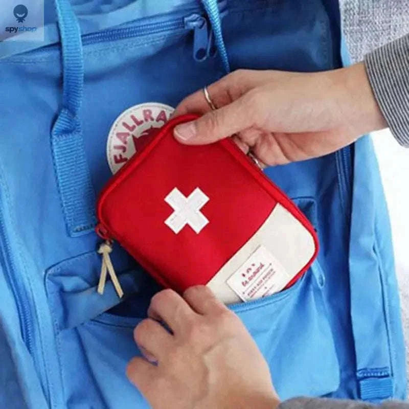 Mini Portable Safety Supplies Kit for Travel and Outdoor Use-Blue